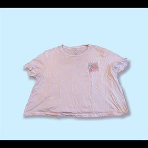 BillaBong White Crop top Womens size Large